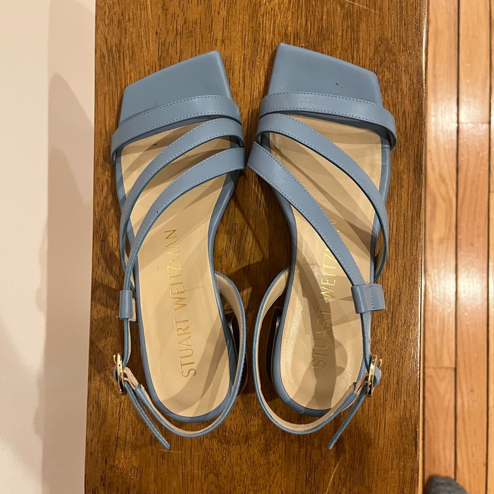 Stuart Weitzman Good Condition. Size 6 Slate Blue… - image 2